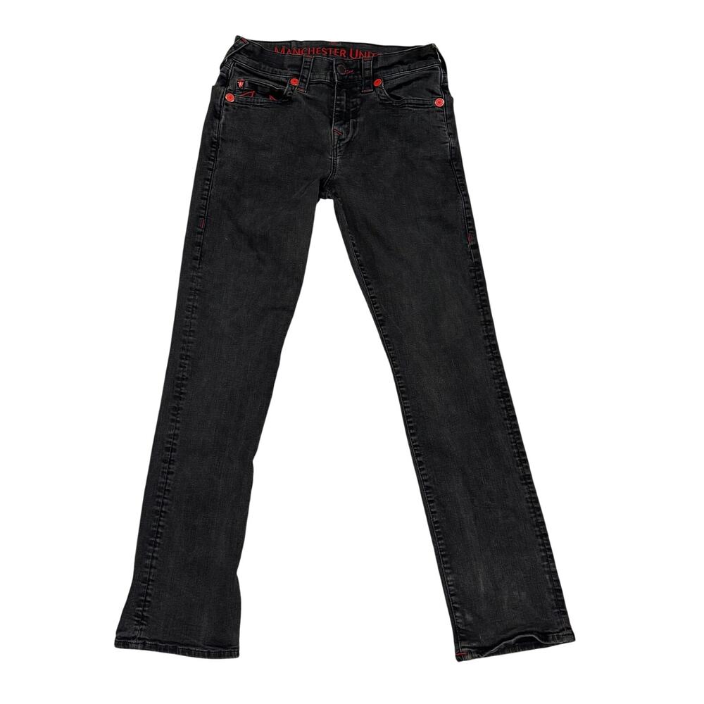 True Religion x Manchester United Ricky SE Jeans Black W29 Official Collab